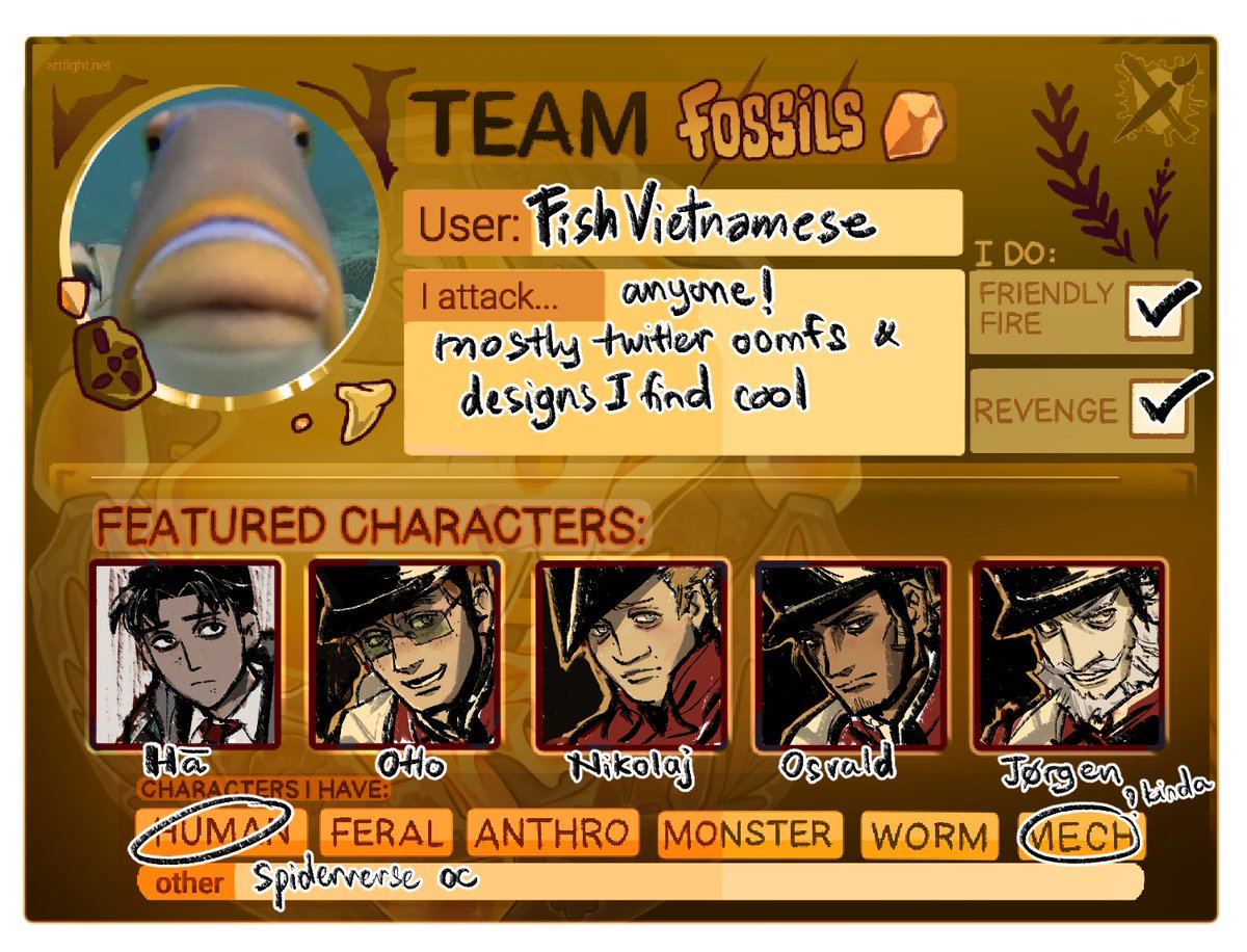 FishVietnamese's tweet image. artfight.net/~FishVietnamese

Alr go beat my ass up