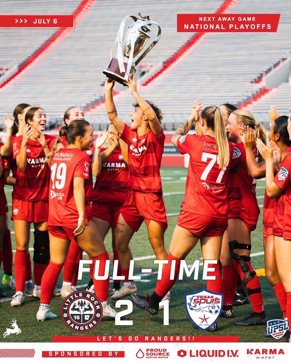 The best achievements aren’t easy.  The <a href="/texasspursfc/">Texas Spurs FC</a> earned the lead at HT &amp; challenged us to rise to their level. Then Ella Dietz &amp; Sam De Luca provided the  goals to punch our ticket to <a href="/upslwomen/">UPSL Women</a> finals.
While we enjoy the win, We’ll be training for the next achievement. ❤️