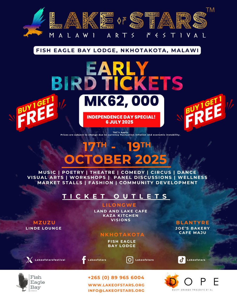 Last day to buy one ticket and get one for free!!🥳