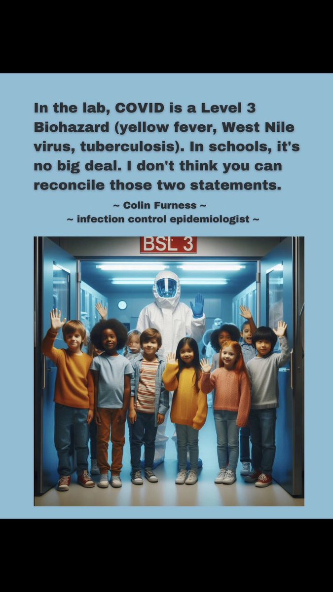 Odd that scientists are required to dress appropriately to work with SARS-CoV-2, but you’re happy for your kids to play in it like it’s nothing 🤦🏼‍♀️

#WearARespie