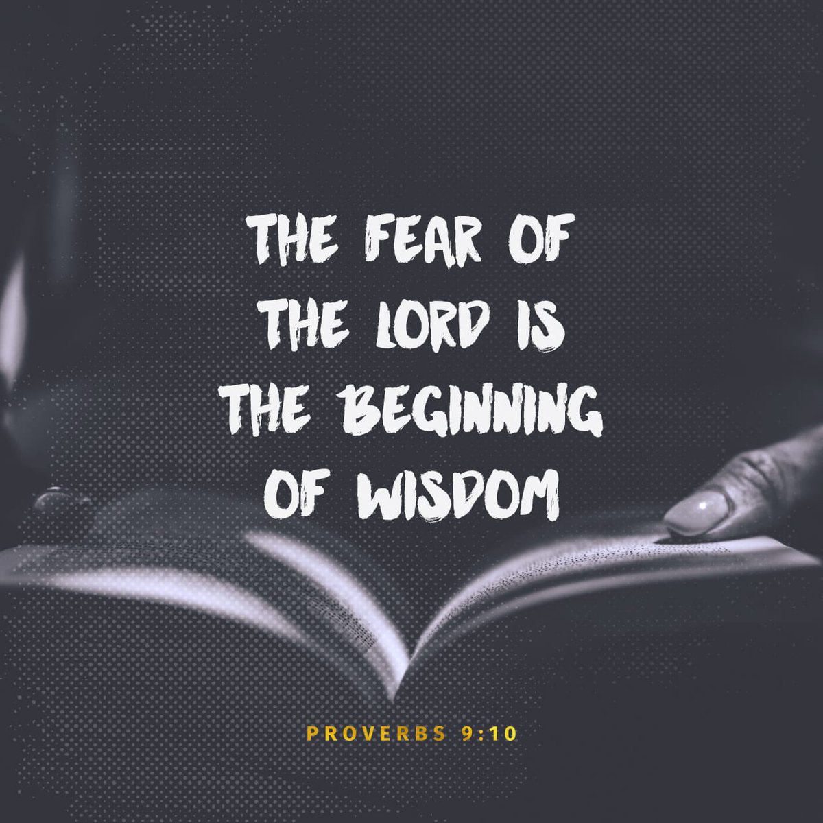 The fear of the Lord is the beginning of wisdom, and knowledge of the Holy One is understanding.