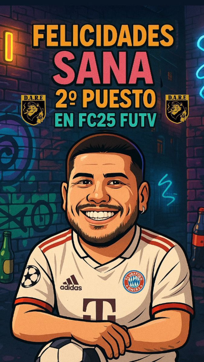 DARE_FCx's tweet image. 🎮⚽ ¡Felicidades, 
@J_Sana46! ⚽🎮
De parte de todo el equipo DARE, queremos felicitarte por haber conseguido el 2.º lugar en el torneo de FC25 de FUTV.

¡Orgullosos de ver cómo llevás el talento del fútbol de la cancha al mundo de los videojuegos! 💪🔥