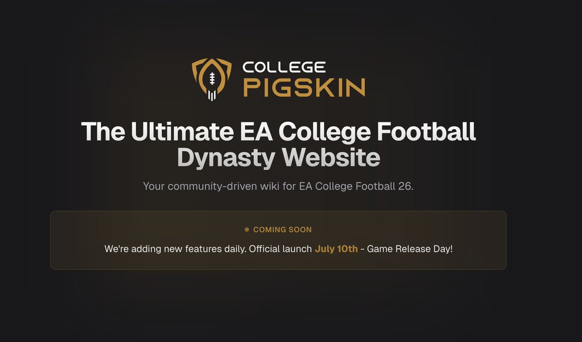 College Pigskin tweet media
