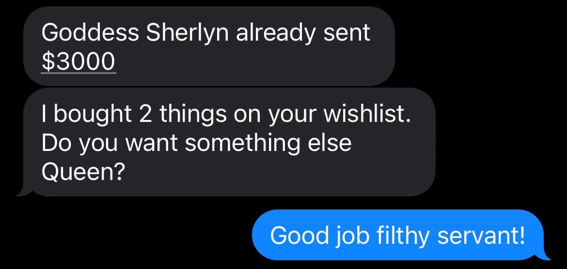Sherlyn660775's tweet photo. $3,000 already sent. 2 gifts bought.
He still asked if I wanted more.
That’s how you treat a Goddess.”
💸 Wishlist in bio. Tribute to earn my attention.
#Findom #Paypig #Cashpig #SpoilMe #GoddessSherlyn #Finsub #SendMeMoney #AmazonWishlist #BetaMale #MoneySlave #ObeyMe #BowToHer https://t.co/exgH7eqk1T