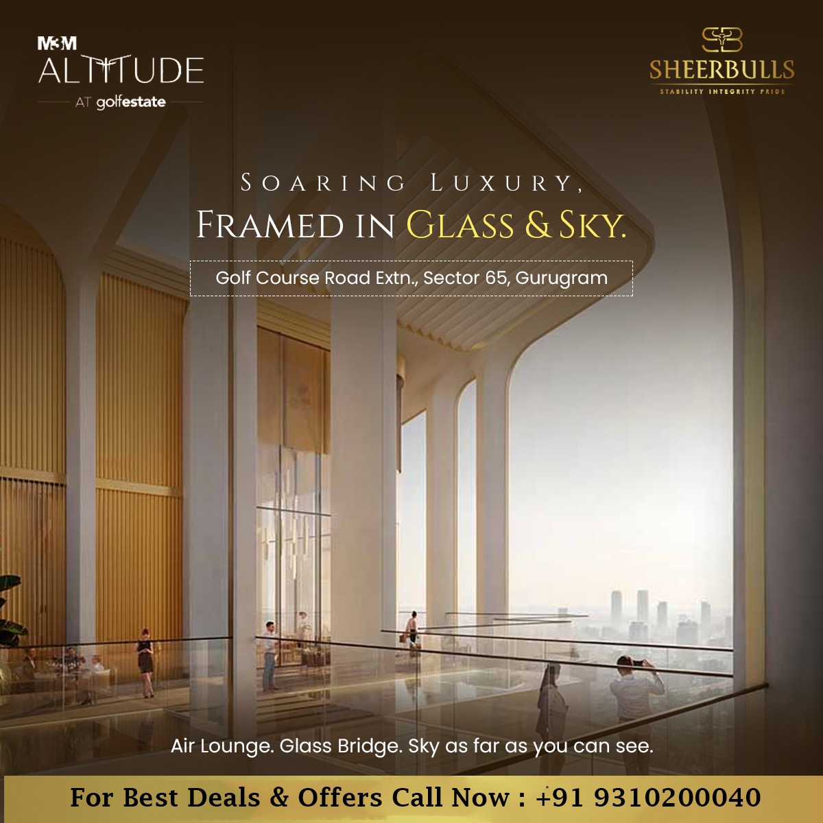 sheerbulls's tweet photo. Live where the sky meets your soul. ✨
M3M Altitude brings iconic luxury to Golf Course Extn, Gurgaon.
📞 +91 9310200040
#Sheerbulls #M3MAltitude #LuxuryHomes #GurgaonRealEstate #HighRiseLiving #ArchitecturalDesign #SkylineView #M3MIndia https://t.co/wA2YgUwcNp