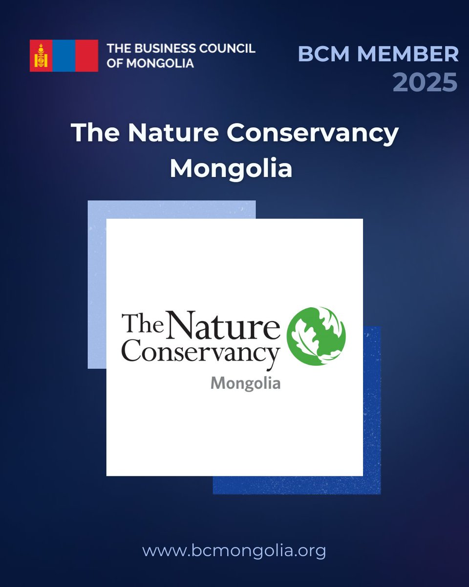 [BCM Member]

We are pleased to welcome The Nature Conservancy Mongolia as a new member of the Business Council of Mongolia.

🔗 Learn more about BCM membership: bcmongolia.org/membership
🌐 nature.org