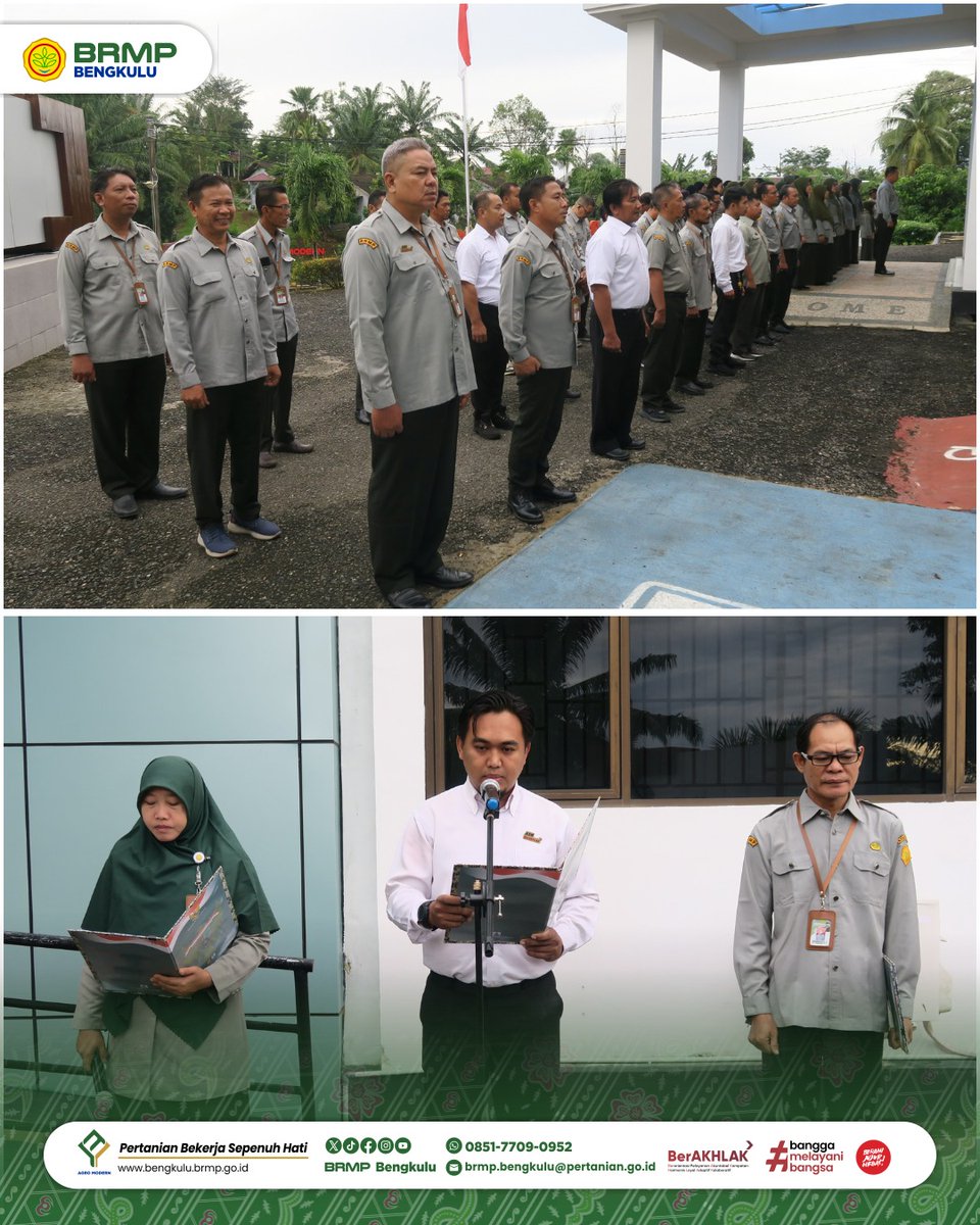 Brmp_Bengkulu's tweet image. #SemangatPagi #FrenSIP

Mengawali Aktifitas, BRMP Bengkulu Melaksanakan Apel Pagi
facebook.com/share/1PLJjp4x…

#brmpuntukindonesia 
#agromodern
#brmpkementan
#kitapastilebihbaik
#pertanianmajumandirimodern
#JagaPanganBiarAman
#swasembadapangan
#luastambahtanam