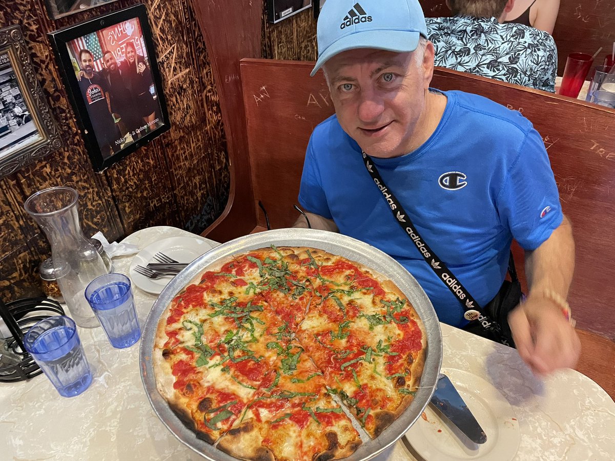 John’s Pizza in the West Village on Bleeker. Crazy good. Best pizza money can buy!