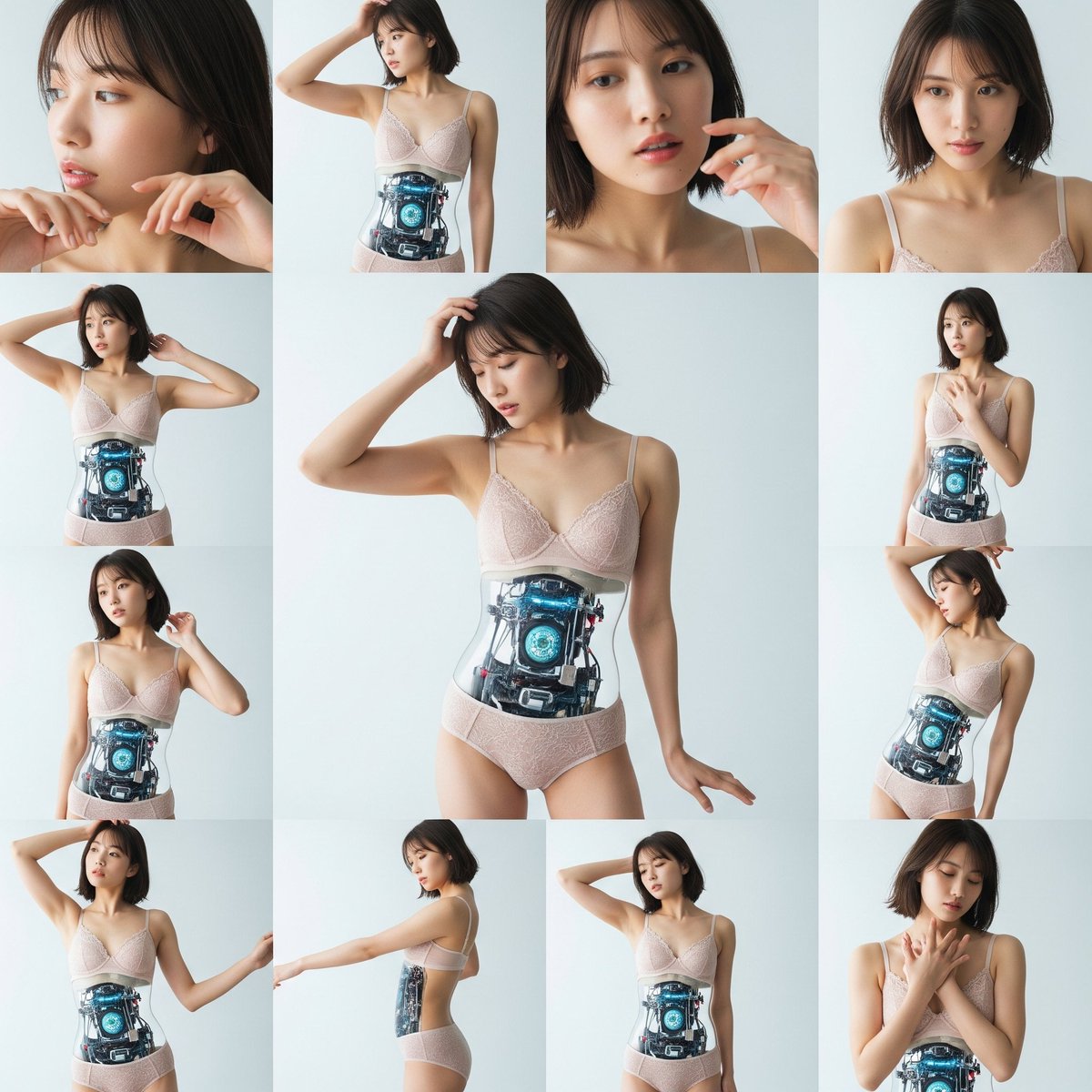 女性ロボアイドル写真集。

#Gemini #cyborg #fembot #メカバレ #ロボット