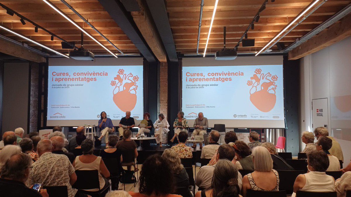 Can70 vam participar el passat dia 4 en la Jornada de grups sèniors de Sostre Cívic : ”Cures, convivència i aprenentatges”, amb la participació de Trabensol, EntreCantos i Villa Rosita. Viure en comunitat requereix organització i molta cura i aquest dia ho vam compartir.