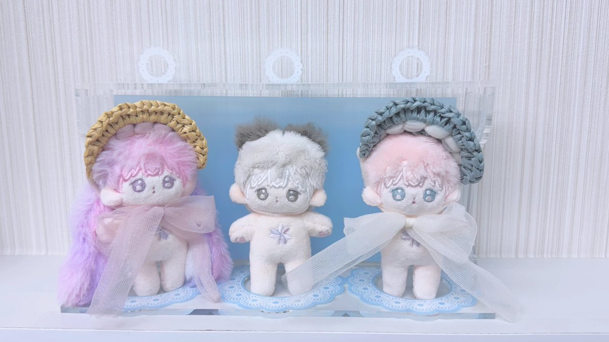 #ぽりめた夏のお品書き2025

ちびっこぬいのおうち(3人家族)

6人まで飾れます

カラーはドイリー サマーレモンソーダ
￥1500-