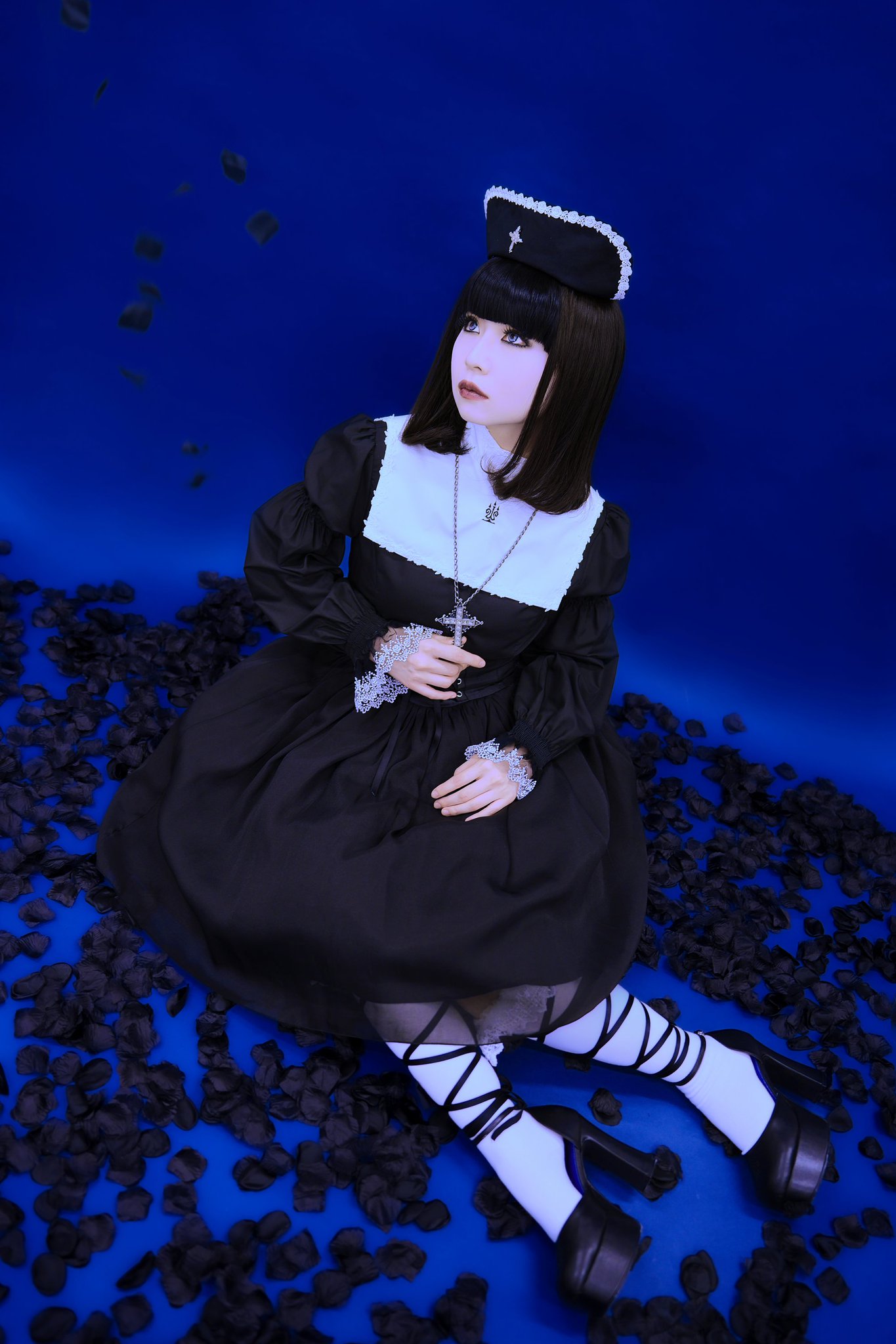 Moi-même-Moitié gardeniaワンピース＆修道女付け襟 Moi-même-Moitié on X: 