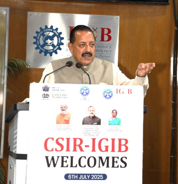 PIB India (@pib_india) on Twitter photo Union Minister of State <a href="/DrJitendraSingh/">Dr Jitendra Singh</a> inaugurates 'National Biobank' and India's own Longitudinal Population Data study at CSIR-IGIB
Personalised Treatment regimens to be reality in future, says the Minister
CSIR-IGIB Advances Indigenous CRISPR Trials on Sickle Cell Anaemia, Union Minister of State <a href="/DrJitendraSingh/">Dr Jitendra Singh</a> inaugurates 'National Biobank' and India's own Longitudinal Population Data study at CSIR-IGIB
Personalised Treatment regimens to be reality in future, says the Minister
CSIR-IGIB Advances Indigenous CRISPR Trials on Sickle Cell Anaemia,