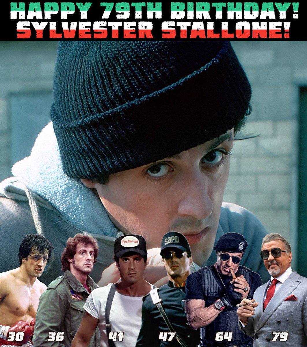 PreservedDragon's tweet image. Happy 79! To a movie legend and icon, Sylvester Stallone! An incredible role model and motivator he has been to never give up on doing what is best for you. Thank you so much!

#stallone #slystallone #hbd #rocky #rambo