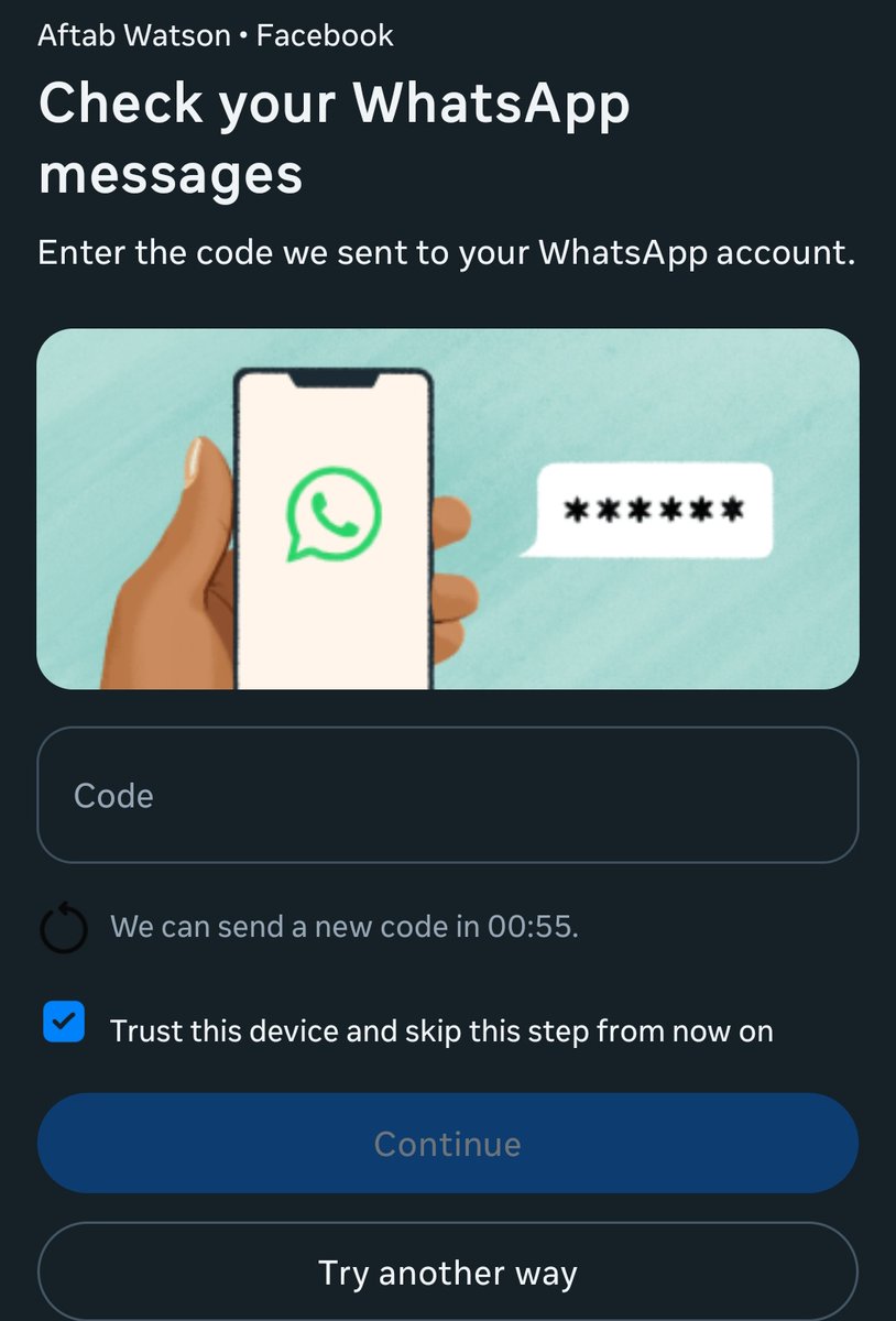 AftabWtson's tweet photo. @finkd Sir, since last one month I am facing a problem, email verification is happening but code verification and login is not happening through WhatsApp, so that your trust remains intact.
@facebook @MarkZuckss https://t.co/BrwgHUMBuH