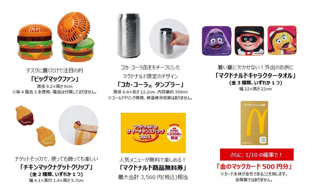 まとめて 大量 まとめ売り McDonald's マクドナルドグッズ マクドナルド、夏の福袋誕生🛍️ 「マクドナルドのサマーチャンス