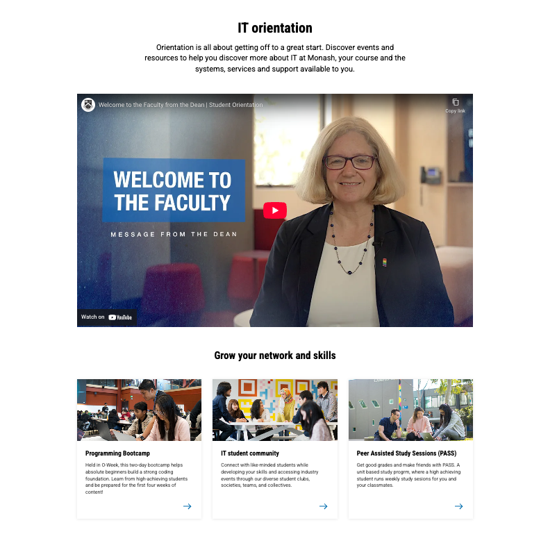 MonashInfotech's tweet image. Hello #OWeek planner! If you're starting at Monash, make sure to attend our #IT sessions so you're well-prepared for the semester ahead.
The planner is now live! monash.edu/it/current-stu…
We can't wait to welcome you! 😎
