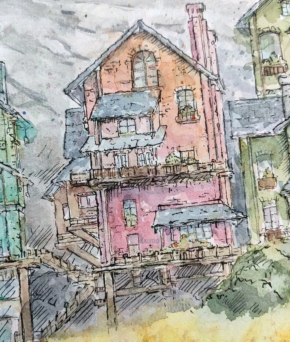 kaledo69's tweet image. Grian&apos;s base, Hermitcraft 10

#watercolor #fanart #hermicraft