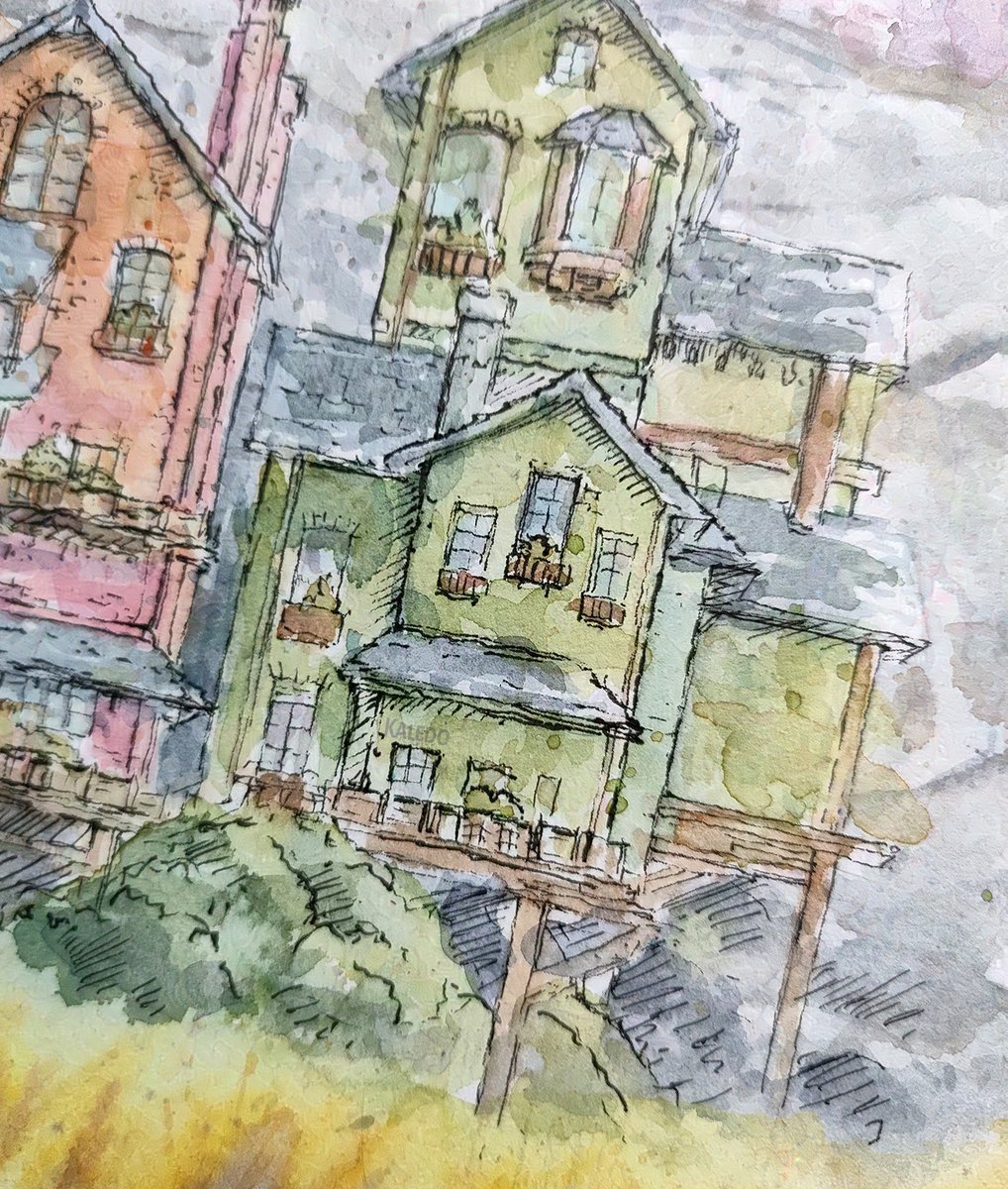kaledo69's tweet image. Grian&apos;s base, Hermitcraft 10

#watercolor #fanart #hermicraft