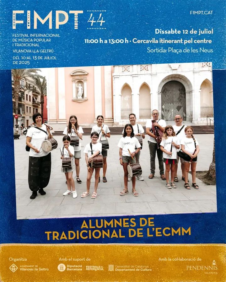 FIMPT (@fimpt) on Twitter photo 👉 Presentem les artistes del #44FIMPT 📍Del 10 al 13 de juliol de 2025 a Vilanoi la Geltrú 🎵Alumnes de música tradicional de l'<a href="/ECMMVilanova/">ECMMVilanova</a> fan un recorregut pels carrers del centre,amb motiu del FIMPT. Hi escoltarem: gralles i timbal,sac de Gemecs,flabiol i tamborí i tarota. 👉 Presentem les artistes del #44FIMPT 📍Del 10 al 13 de juliol de 2025 a Vilanoi la Geltrú 🎵Alumnes de música tradicional de l'<a href="/ECMMVilanova/">ECMMVilanova</a> fan un recorregut pels carrers del centre,amb motiu del FIMPT. Hi escoltarem: gralles i timbal,sac de Gemecs,flabiol i tamborí i tarota.