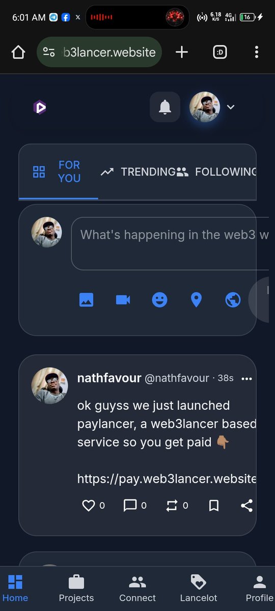 Engage guyss 🚀💯 web3lancer.website/home