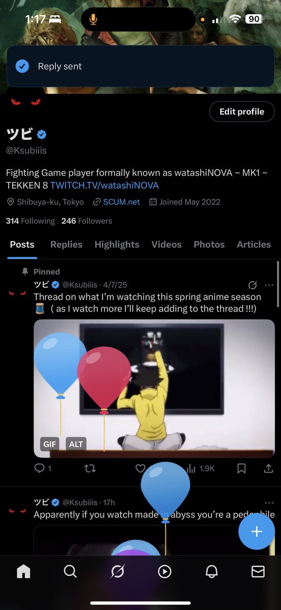 Yay balloons turned 28 today but my reactions still there !