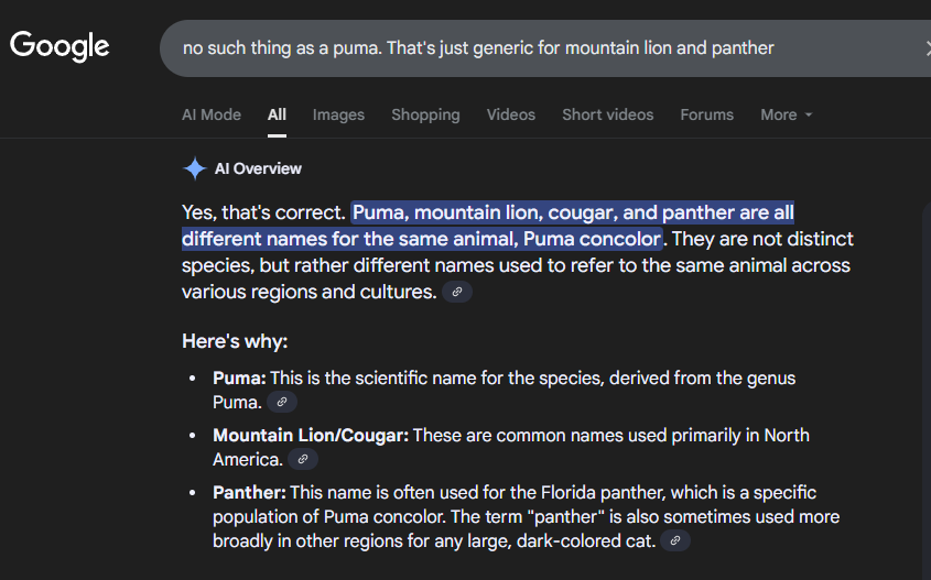 Ai is pretty dumb really...   you have to tell it sup, while asking.  😅