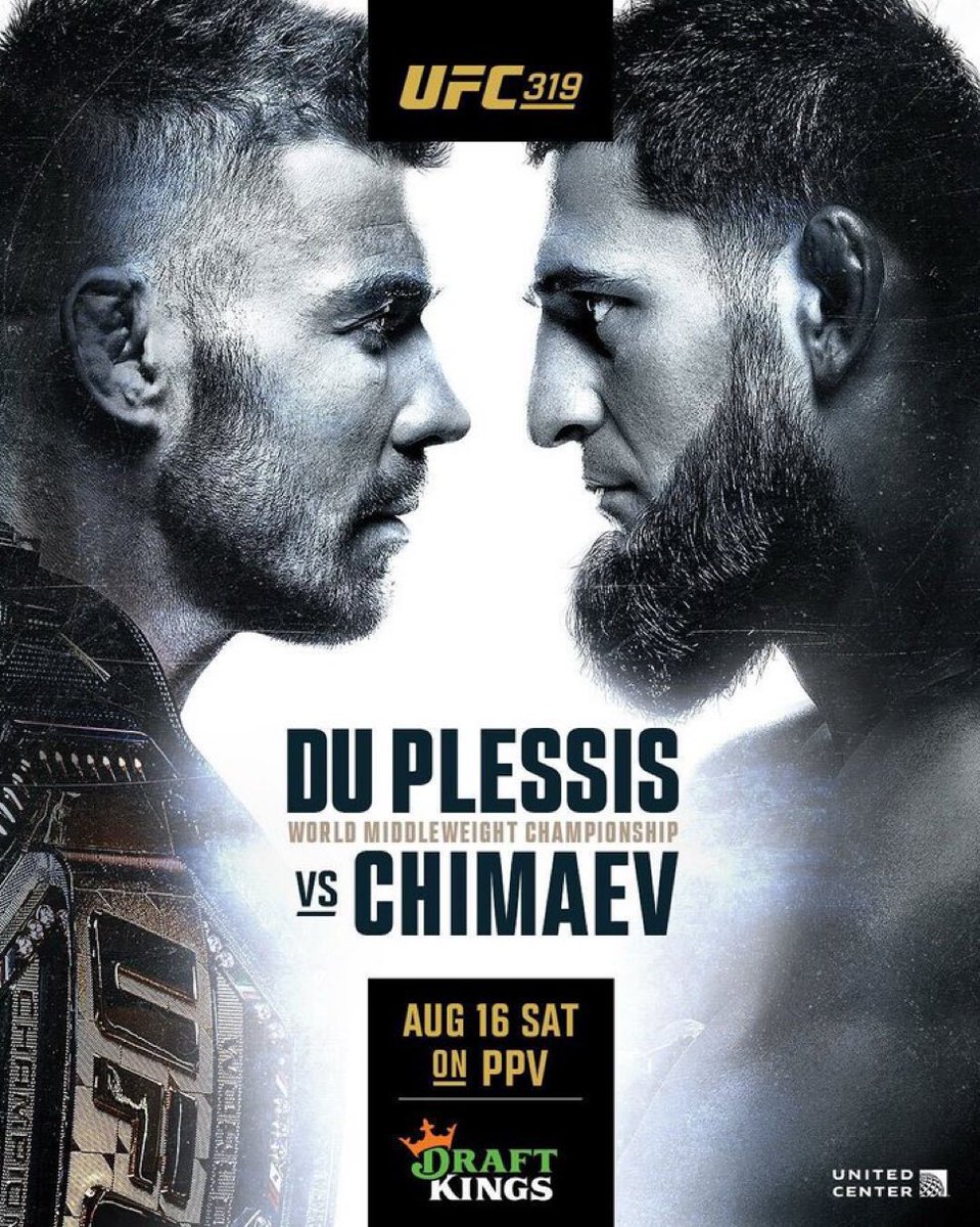 🎨 LE POSTER DE L’#UFC319 ⚔️

📆 : 16 AOÛT