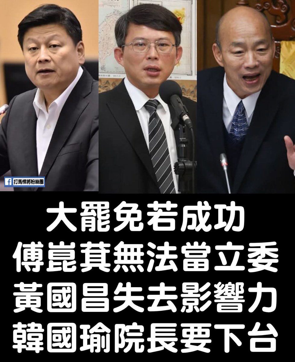 你（妳）的一票真的很重要
大罷免 大成功