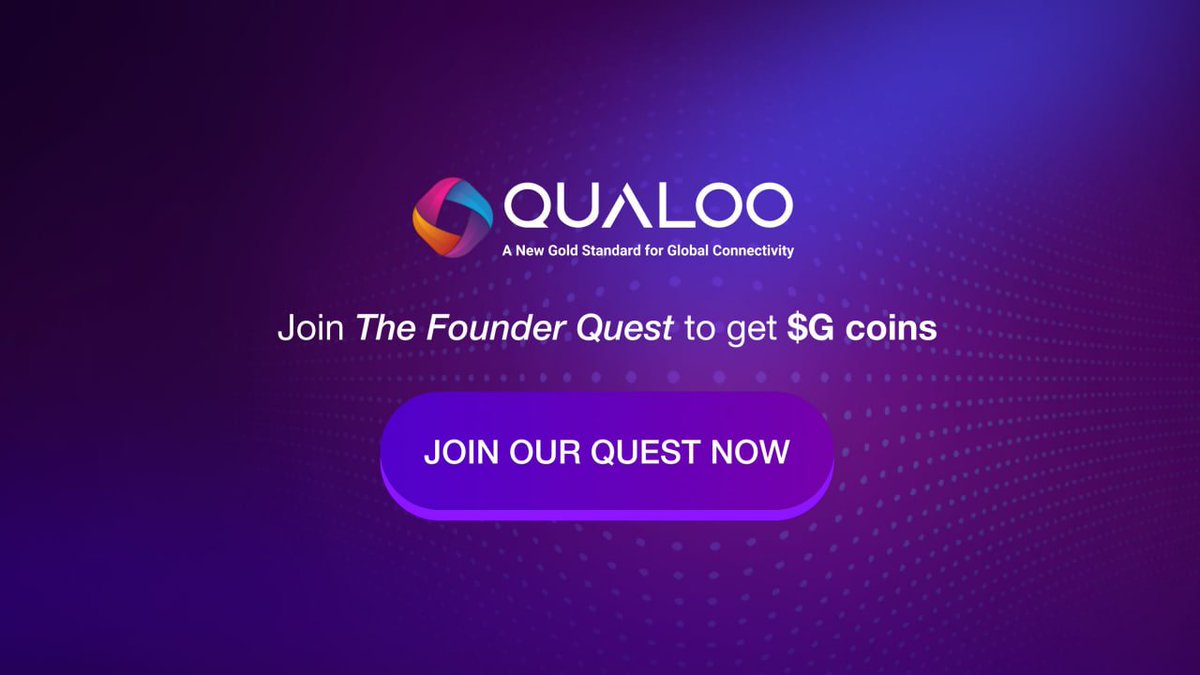 Qualoo_Network's tweet image. Qualoo’s Galxe quest is still live, but not for long.
Support better internet and earn $G tokens while you can.
Take part, complete the quest, and join the movement.
Let’s fix the internet, together.
🔗app.galxe.com/quest/QualooNe…