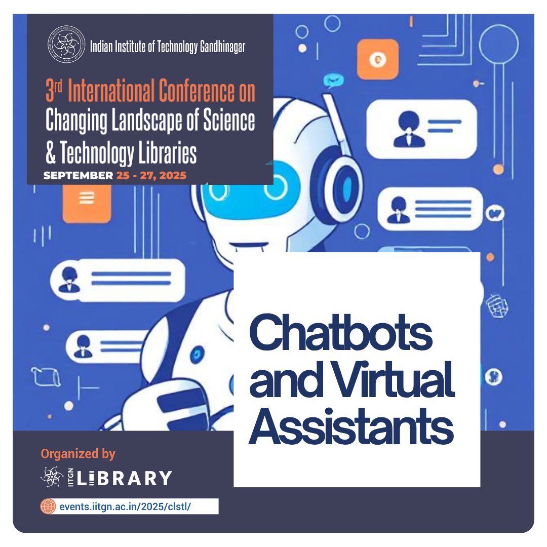 LibraryIITGN's tweet image. From smarter search tools to personalized user experiences, AI is reshaping how we access and manage knowledge.
Share your thoughts — we want to hear what sparks your curiosity!
#AIinLibraries #CLSTL2025 #iitgandhinagar