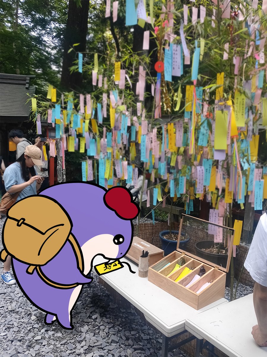 shark_charmy's tweet image. 😈:みんなは七夕何かお願いした？
🦈:オレはもちろん描いた漫画がミラクルヒット！をお願いしてきたぜ～

#七夕 #願いごと