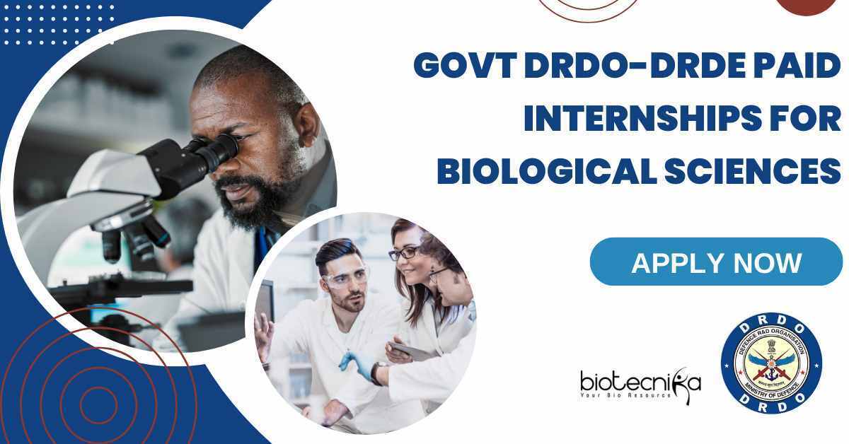 biotecnika's tweet image. 🚀 DRDO Internship Alert!

🔬 DRDE Gwalior is offering a 6-month Paid Internship

📅 Apply by: July 15 | Starts Aug 1

👩‍🔬 For M.Sc., B.Tech, M.Tech students

👉 Apply now: btnk.org/drdo-drde-paid…

#DRDO #InternshipAlert