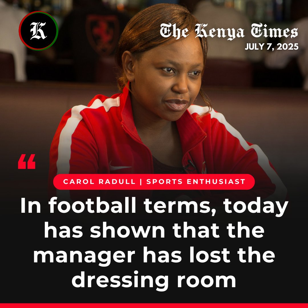 BernardKavuli's tweet image. Carol Radull says that William Ruto has lost the country.