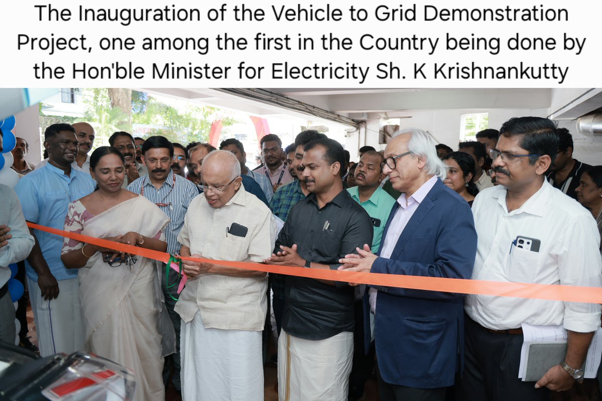 Mary Pushpam, Ward Councillor; &amp; <a href="/rejipillai/">Reji Kumar Pillai</a>, President, ISGF. Vote of thanks was delivered by Sri Manoharan J., Technical Manager, <a href="/ANERT8/">ANERT</a> 

This milestone advances India’s clean energy future, with EVs enabling solar storage by day and reliable power by night.