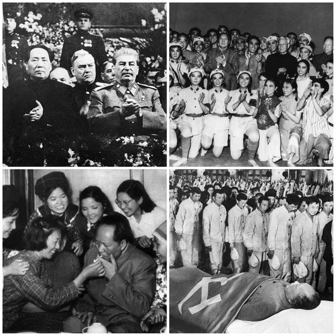 Mao Zedong, PADRE FUNDADOR de la República Popular China y
Un DICTADOR DESPIADADO...

Fue responsable de 70 MILLONES de MU3RT*S a través de ejecvci0n3s, h4mbrvnas y trabajos forzados.

Las MUJERES estaban orgullosas de contraer ETS gracias a él y sus imágenes eran veneradas.