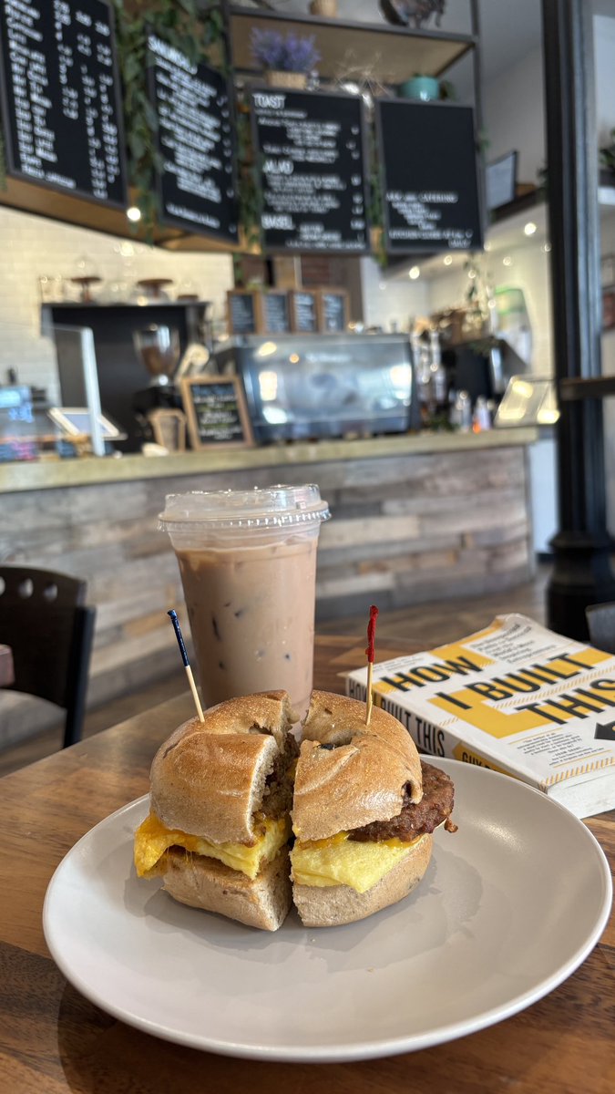 Dreaming of weekend coffee vibes and breakfast sandwiches ☕️