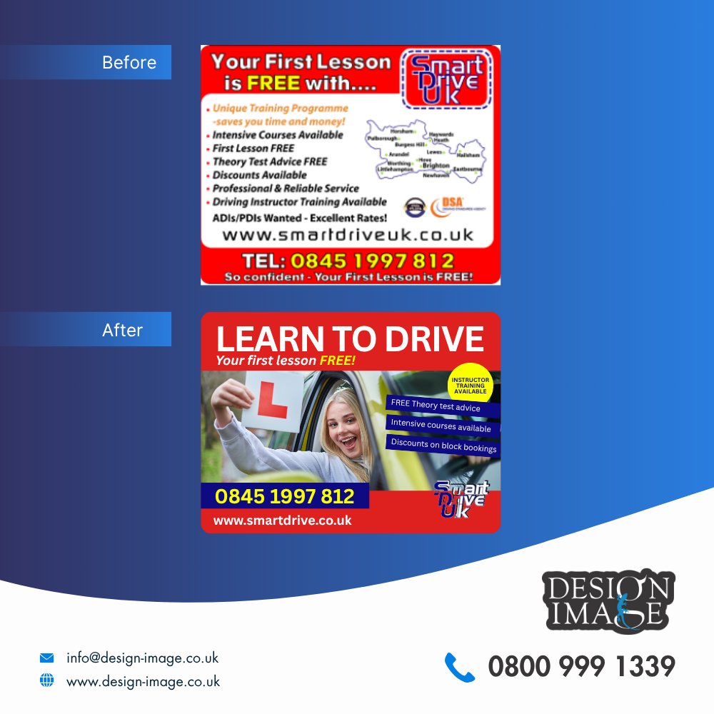 DesignImageLtd's tweet image. This redesign took 20 mins.
It’s not about time, it’s about knowing what works.

Which version wins? 👇 Vote now.