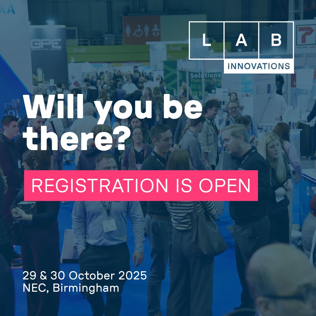 Registration is live!

Join the UK’s only show dedicated to the entire lab supply chain.

Register for your free badge now 👉 bit.ly/40xRi11

#LabInnovations #LabInnovations2025 #collaborate #labprofessionals #lab #labevent
