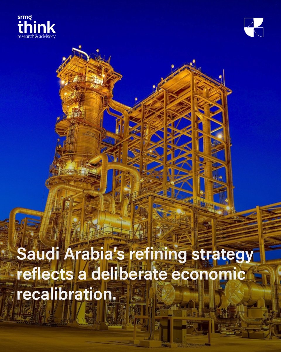 srmg Think (@srmgthink) on Twitter photo "Saudi Arabia’s refining strategy signals a deliberate shift. By expanding downstream capacity, the Kingdom is reinforcing its energy leadership while anchoring industrial growth and economic resilience."
<a href="/NeilQuilliam1/">Neil Quilliam</a>, Director of Energy Research at SRMG Think, explores how "Saudi Arabia’s refining strategy signals a deliberate shift. By expanding downstream capacity, the Kingdom is reinforcing its energy leadership while anchoring industrial growth and economic resilience."
<a href="/NeilQuilliam1/">Neil Quilliam</a>, Director of Energy Research at SRMG Think, explores how