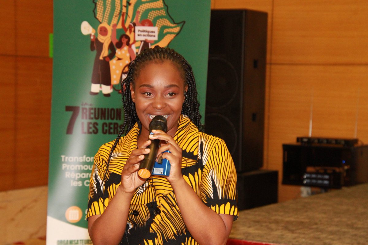 🎤 Melissa Kubvoruno, Chair of the #GIMACYouth Women’s Network, opened the #14GIMACYouth Advocacy Training with a warm welcome and key highlights of the agenda — setting the tone for a powerful youth-led dialogue on #reparations and inclusion.
