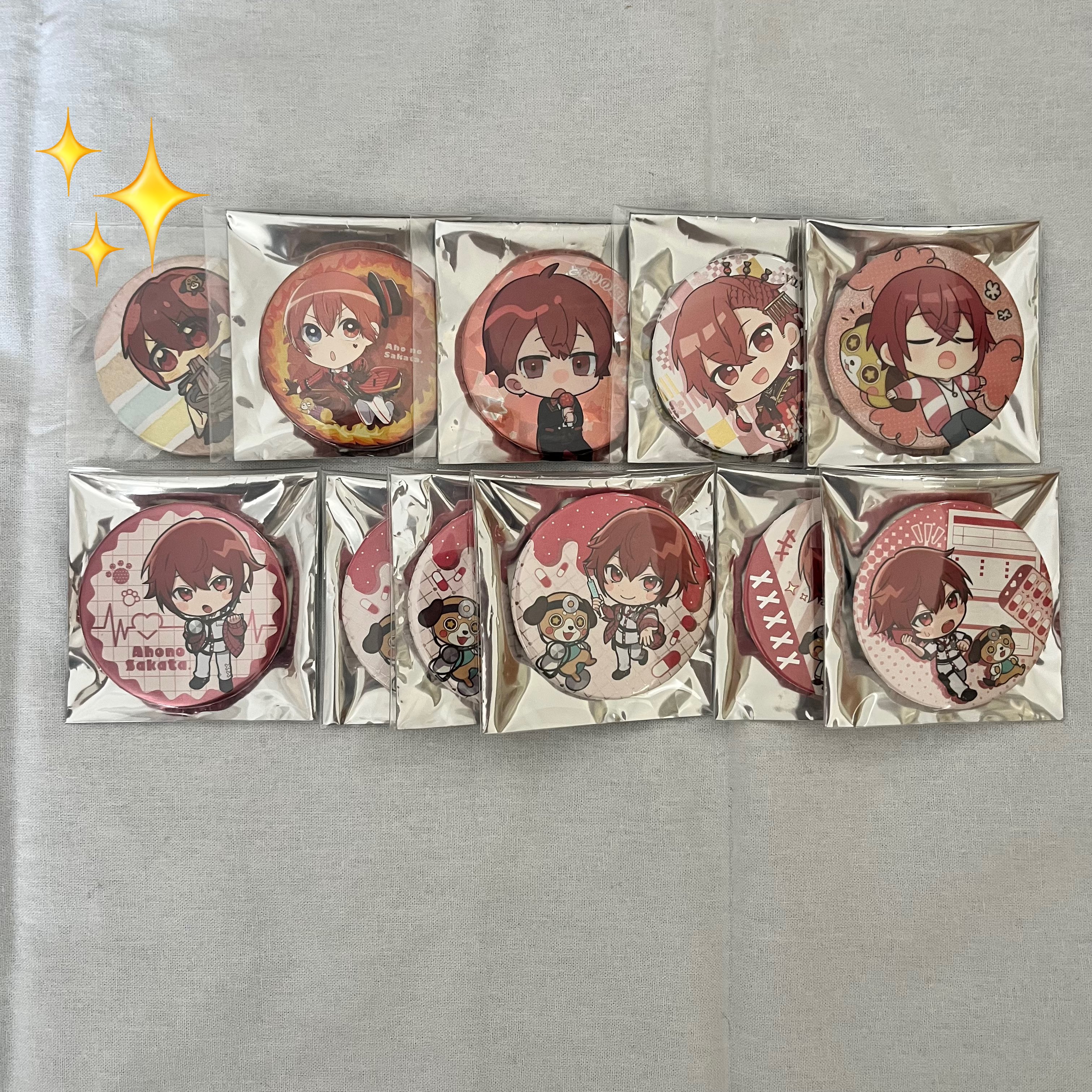 めいちゃん　XYZ缶バッジ16個セット 大)【XYZ】めいちゃん 缶バッチセットの通販 by なっち's shop