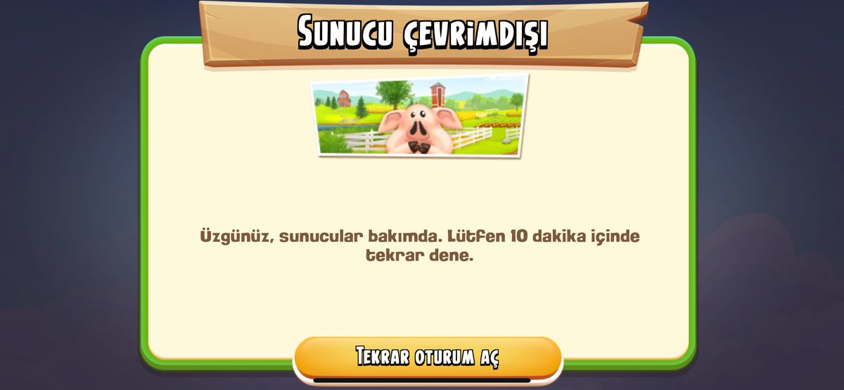 Eskiden sunucular bakima girince elmas hediye ederlerdi ozur icin. Simdi kuru kuru bi bildiri....