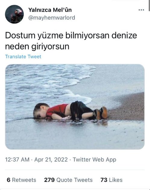 Küçücük bebek üzerinden bile Kürd düşmanlığı yapmak, daha aşağı bir vaziyet görmedim!