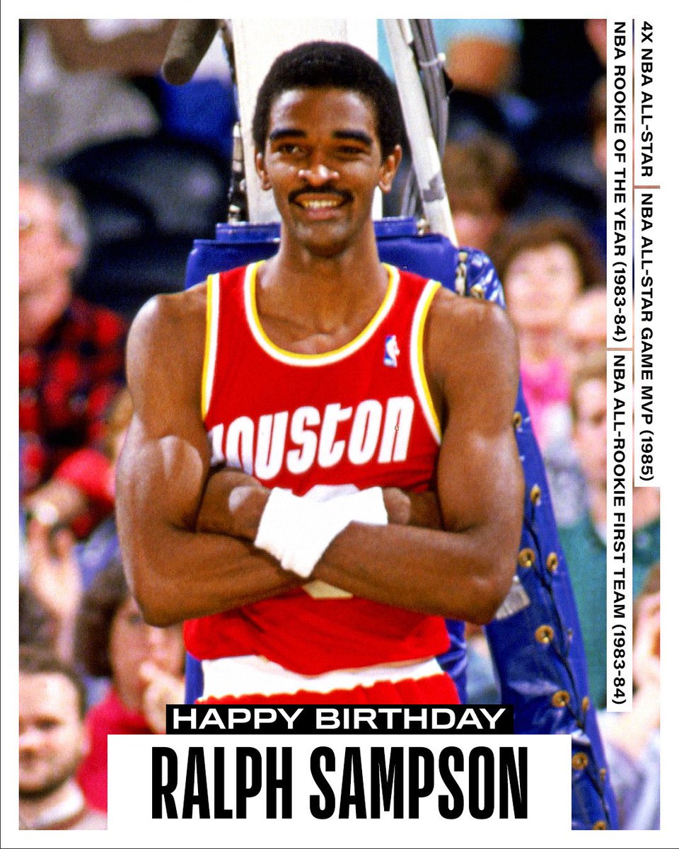 NBAHistory's tweet image. Join us in wishing a Happy 65th Birthday to 4x #NBAAllStar and @Hoophall inductee, Ralph Sampson! #NBABDAY