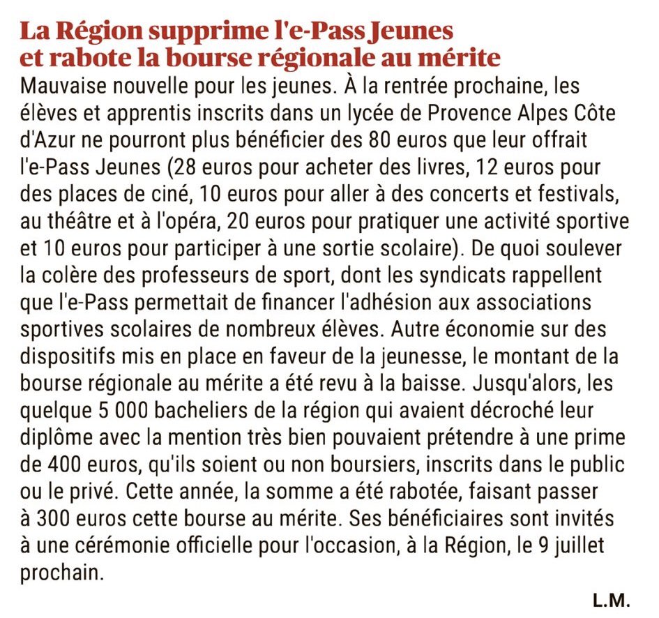 Jeunes Socialistes des Bouches-du-Rhône - JS13 (@jeunessoc13) on Twitter photo Avec <a href="/RenaudMuselier/">Renaud Muselier</a> pas de place pour la jeunesse, l’éducation et la culture.
Mais à la place des JO d’hiver désastreux pour l’économie régionale et l’écologie ou un Casino 🤡
En 2028, on dit ciao Renaud 👋 Avec <a href="/RenaudMuselier/">Renaud Muselier</a> pas de place pour la jeunesse, l’éducation et la culture.
Mais à la place des JO d’hiver désastreux pour l’économie régionale et l’écologie ou un Casino 🤡
En 2028, on dit ciao Renaud 👋