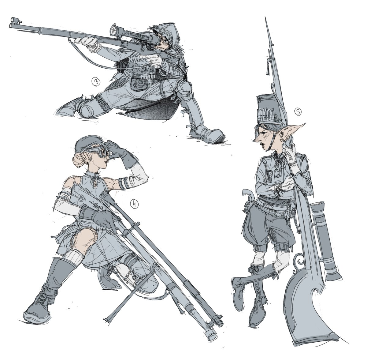 OSporin's tweet image. got a full poses sketching process up on patreon along with a voiceover and some tips!