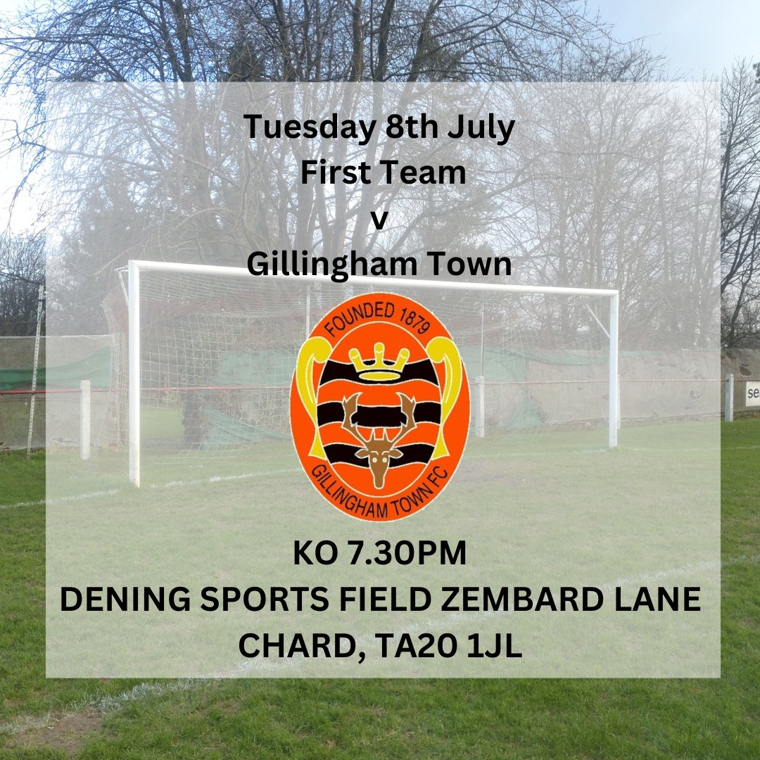 Chard Town FC (@chardtownfc) on Twitter photo First Pre-Season game tomorrow night Tuesday 8th KO 7.30pm £2
<a href="/GillTownFC/">Gillingham Town FC 🧡🖤⚽️</a> <a href="/DPL_official/">Dorset Premier Football League</a> <a href="/somersetcfl/">Somerset County FL</a> <a href="/SomersetFA/">Somerset FA</a>
Main Sponsor. <a href="/DevonTruckShow/">Devon Truck Show</a> First Pre-Season game tomorrow night Tuesday 8th KO 7.30pm £2
<a href="/GillTownFC/">Gillingham Town FC 🧡🖤⚽️</a> <a href="/DPL_official/">Dorset Premier Football League</a> <a href="/somersetcfl/">Somerset County FL</a> <a href="/SomersetFA/">Somerset FA</a>
Main Sponsor. <a href="/DevonTruckShow/">Devon Truck Show</a>
