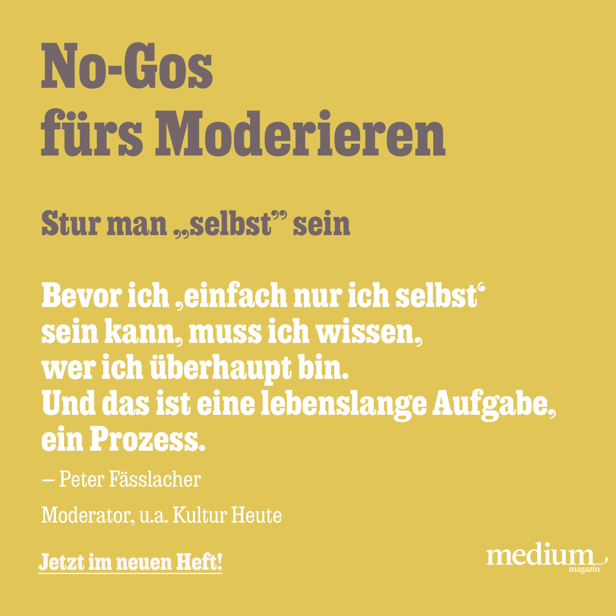 mediummagazin's tweet image. Was sollte man beim Moderieren vermeiden? Die No-Gos von Sabrina Islki (Punkt 12, RTL) bis Peter Fässlacher (Kultur Heute, ORF) jetzt im neuen „medium magazin“: mediummagazin.de/du-willst-mode…
Text: Johannes Meyer