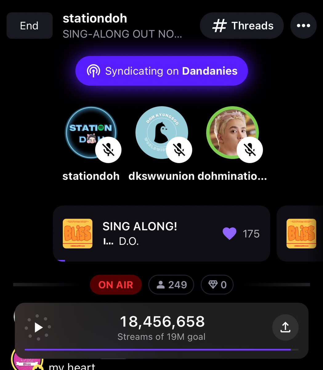 StationDoh (@stationdoh) on Twitter photo Make SING-ALONG!! with <a href="/dks_wwunion/">ᴅᴋꜱ ᴡᴏʀʟᴅᴡɪᴅᴇ ᴜɴɪᴏɴ</a> and <a href="/DOHSquad/">DOHminationSquad 🐧</a> 🪩🎉
join us now at dandanies channel!
🔗 stationhead.com/c/dandanies
#SING_ALONG_OUTNOW
#DOHKYUNGSOO_BLISS
#SING_ALONG_WITH_도경수
#BLISS_도경수_SING_ALONG
<a href="/companysoosoo_/">Company Soosoo</a> Make SING-ALONG!! with <a href="/dks_wwunion/">ᴅᴋꜱ ᴡᴏʀʟᴅᴡɪᴅᴇ ᴜɴɪᴏɴ</a> and <a href="/DOHSquad/">DOHminationSquad 🐧</a> 🪩🎉
join us now at dandanies channel!
🔗 stationhead.com/c/dandanies
#SING_ALONG_OUTNOW
#DOHKYUNGSOO_BLISS
#SING_ALONG_WITH_도경수
#BLISS_도경수_SING_ALONG
<a href="/companysoosoo_/">Company Soosoo</a>